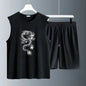 Men's Tank Top Sets 2026 Summer Quick drying  beach running Old money man sports seaside Breathable men's chandals oversize
