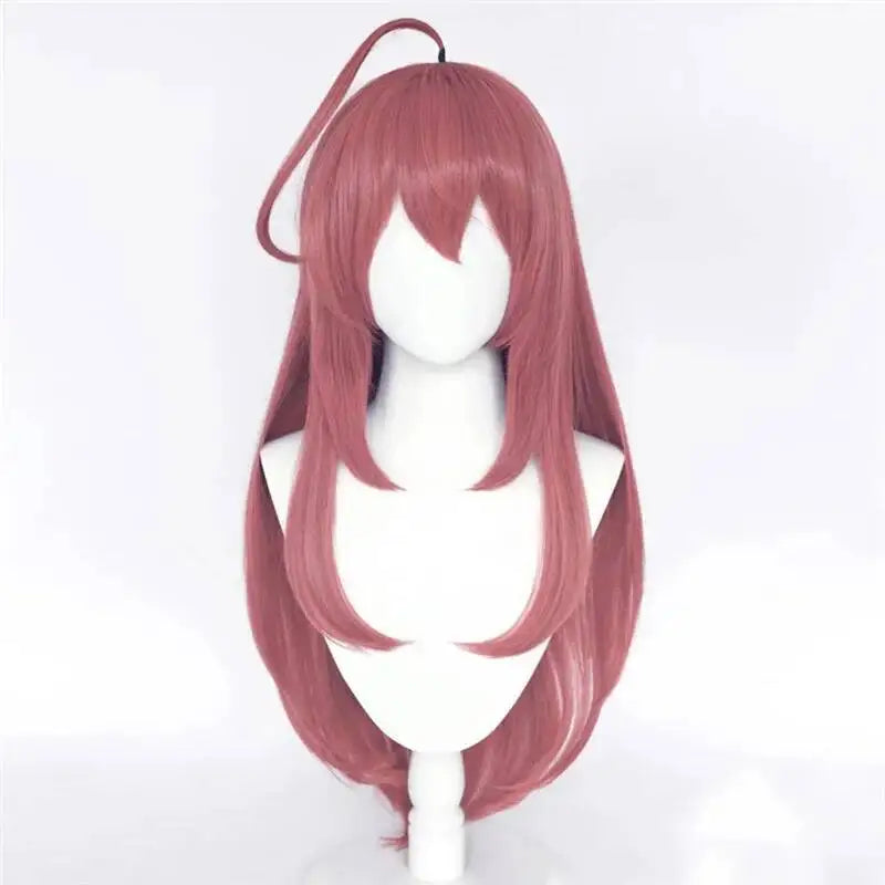 Uma Musume Pretty Derby Mihono Bourbon Cosplay Wig Long Straight Wig Ears Halloween Synthetic Hair Heat Resistant