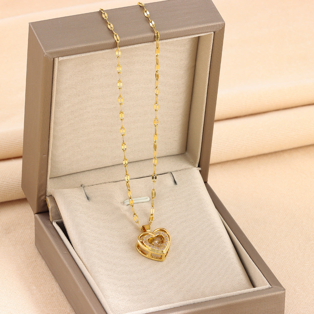 LuxeJewels™ – Double Layer Love Necklace (Titanium Steel)