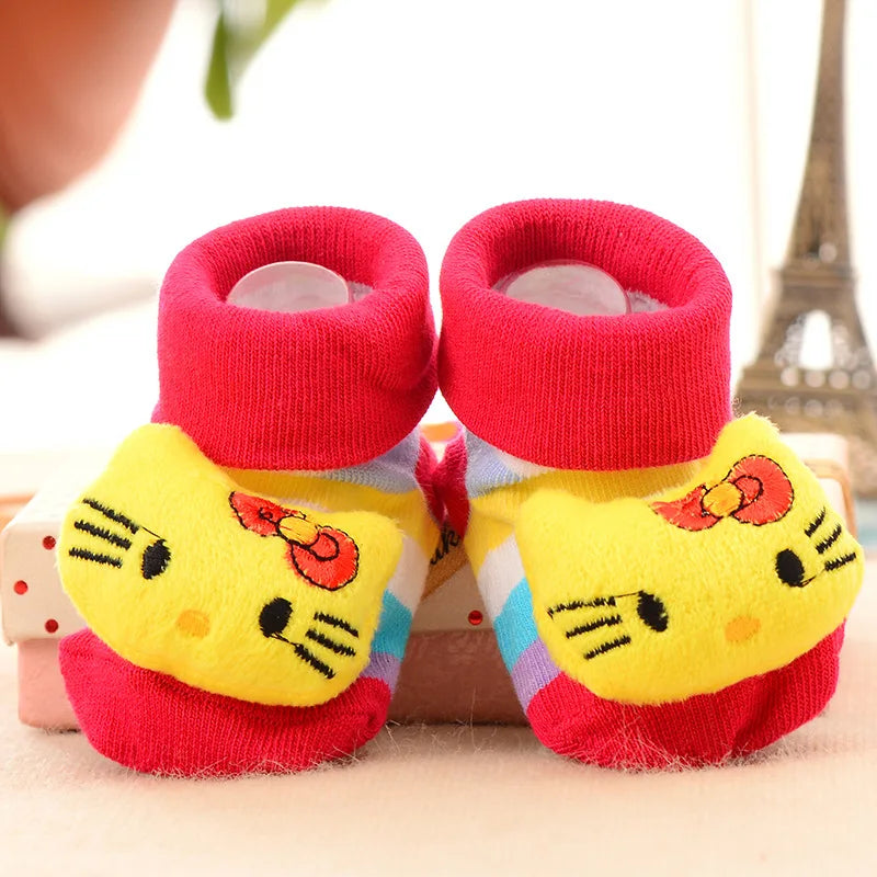 Baby Socks Toy Slipper Girls Boys Newborn Accessories Rubber Anti Slip Animal Kids Toddlers Gift Clothes Infant Children Socks