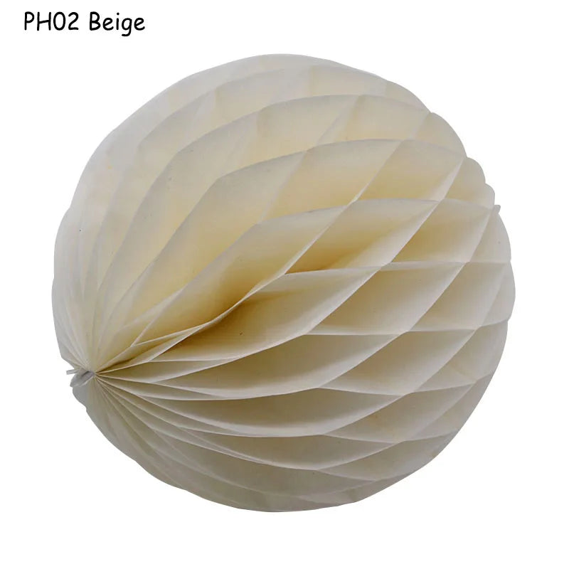 5pcs/lot 10/15cm Decorative Paper Honeycomb Ball Pastel Flower Wedding Kid Birthday Party Decoration Baby Shower Supplies8Z