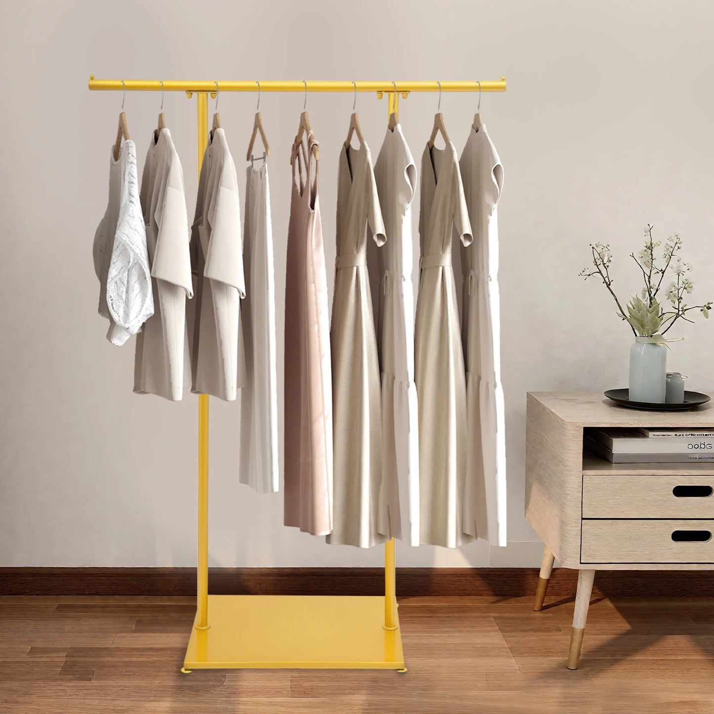 Metal Coat Rack, Freestanding Coat Rack, Modern Coat Stand with Base，used in hallways, bedrooms，Steel，modern， jackets, scarves