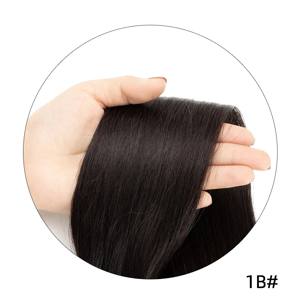 isheeny 140-240G Blonde Brazilian Machine Remy Straight Clip In Human Hair Extensions Full Head 6pcs/set 14-24 Inch Volume Hair