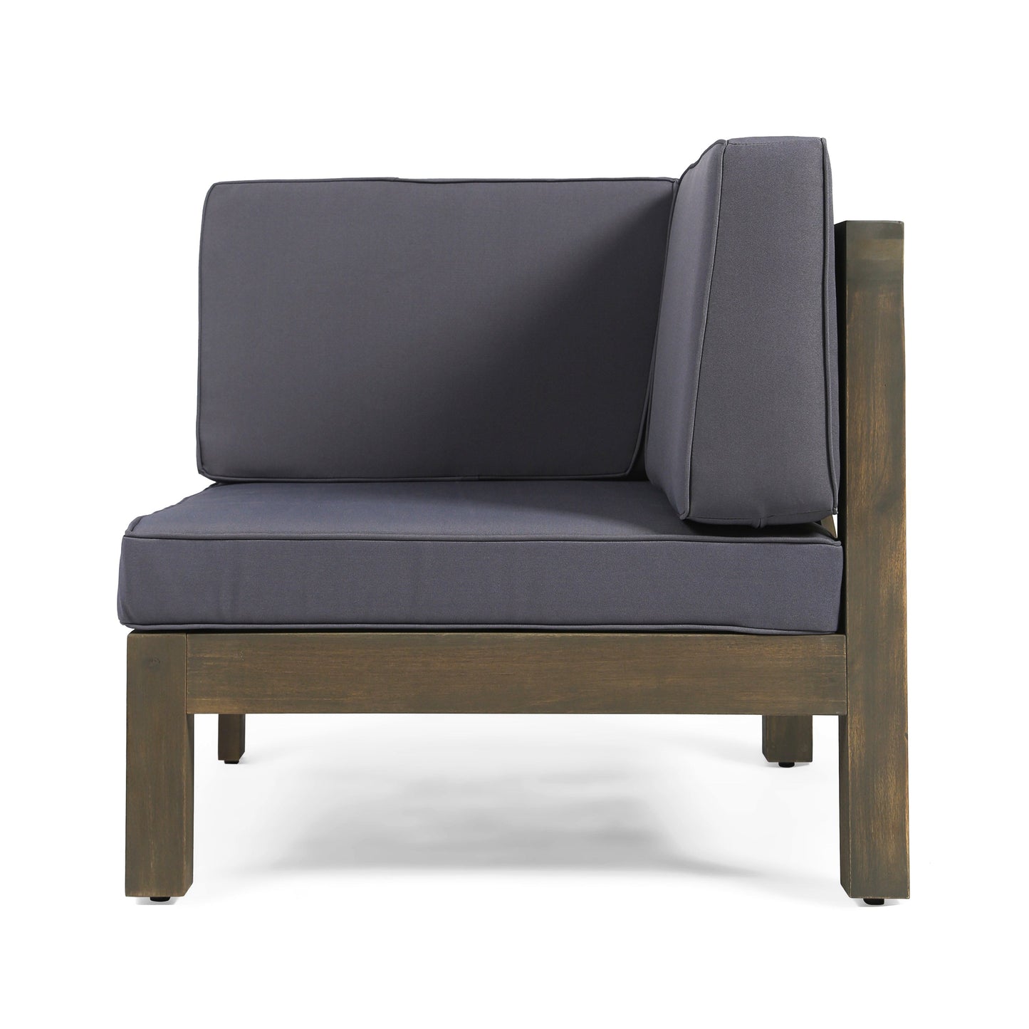 BRAVA X-BACK LOVESEAT ACACIA WOOD OUTDOOR WATER-RESISTANT SOFA
