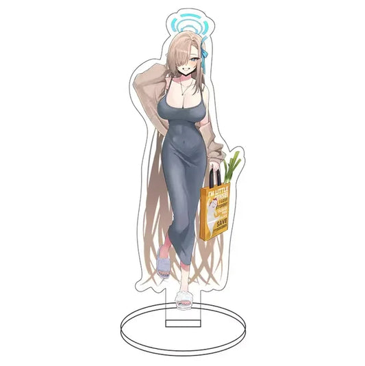 Itinose Asena Acrylic Stand Blue Archive Anime Figure Model Plate Desk Decor Standing Sign Figures Christmas Gifts