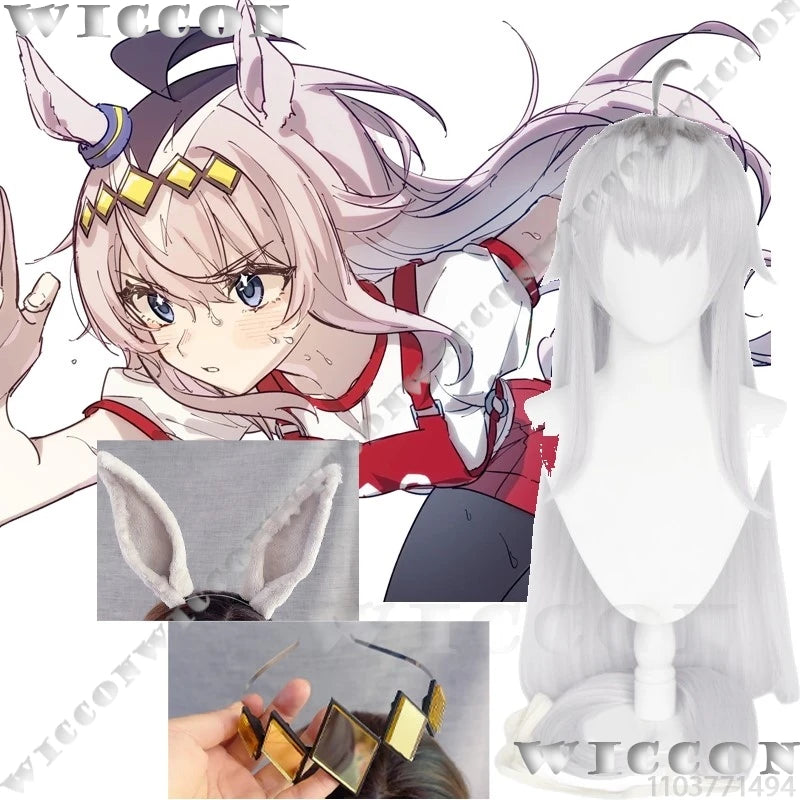 Oguri Cap Anime Pretty Derby Game Cosplay Girl Cos Prop Wig Ears Headwear Woman Christmas Halloween Outfit Party Gift