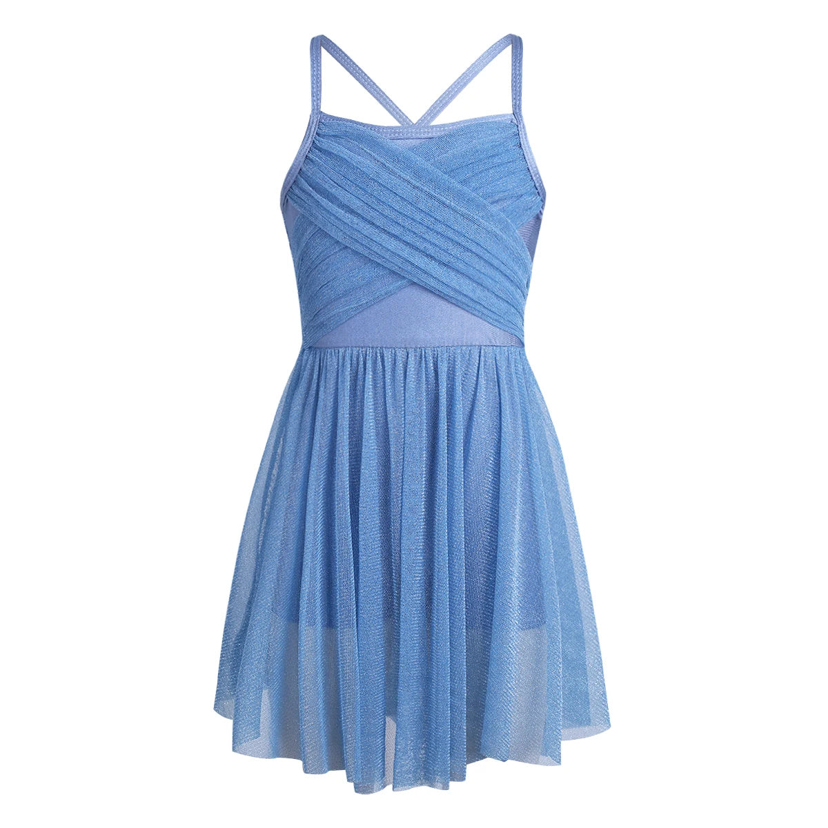Kids Girls Ballet Leotard Dress Sleeveless Gymnastics Workout Modern Contemporary Dancewear Latin Lyrical Ballerina Costumes