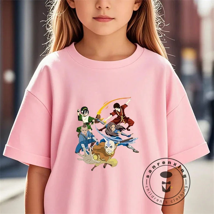 The Avatar 100% Cotton Children's -Shir T Shirt Brands 2025 Kids Spring Clothes Baby Summer Clothes Tops Girls