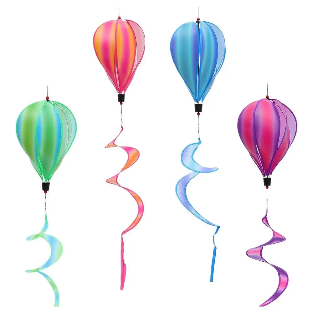 Hot Air Balloon Wind Spinners 4X Balloon Wind Spinners Outdoor Windsock Ornament Outdoor Decoration For Holiday Yard Birthday
