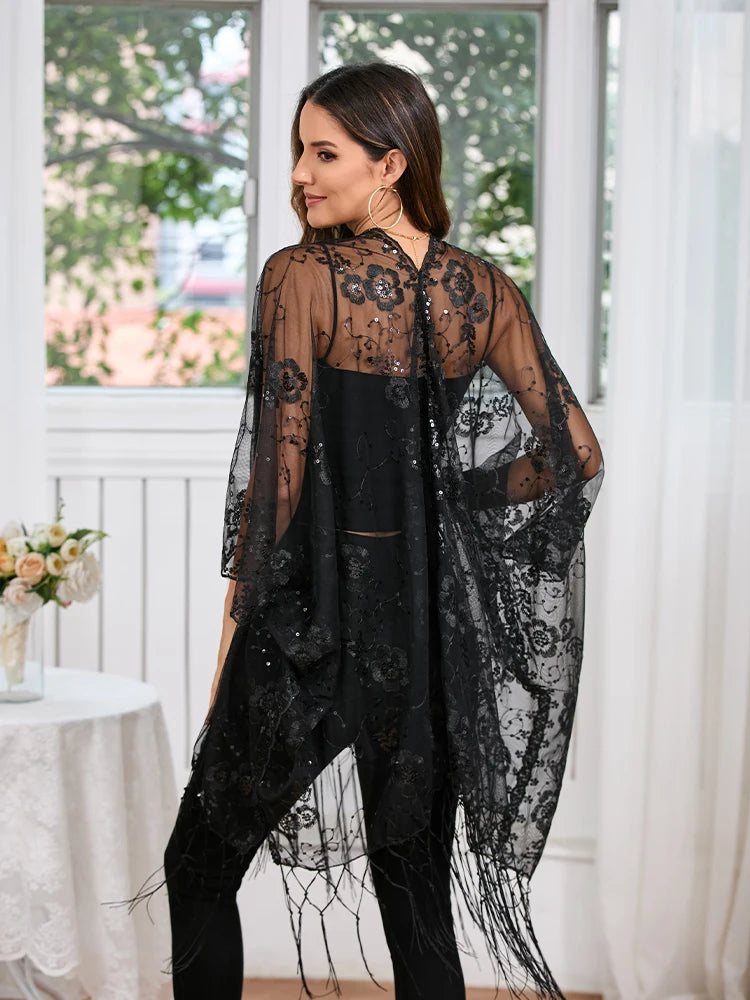 Thin Europe Style Embroidery Cardigan Beachwear Hollow Out Coat Women Clothing Basic Cover Up Fashion Streetwear Clothes Casual