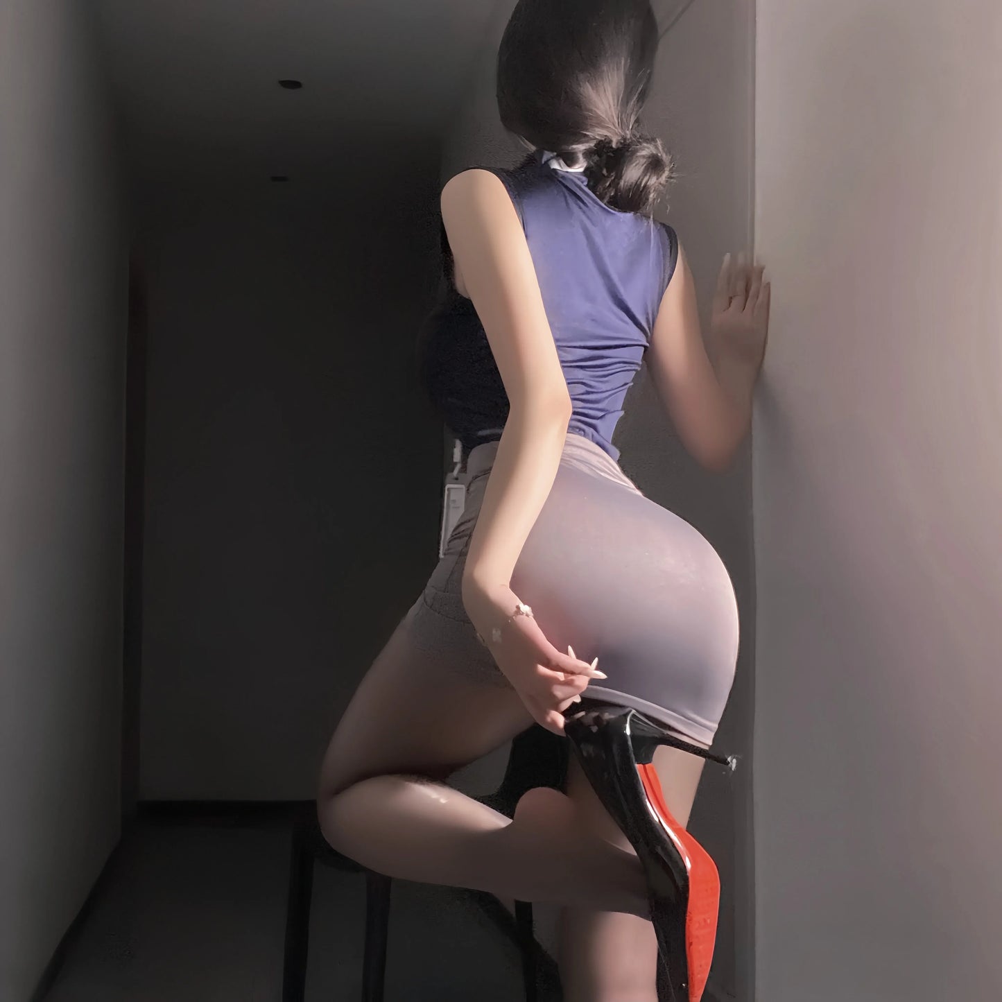 Cosplay Costumes Sexy Office Lady Erotic Lingerie Hip Wrap Skirt Women's Secretary Roleplay Uniform Temptation Mini Dress