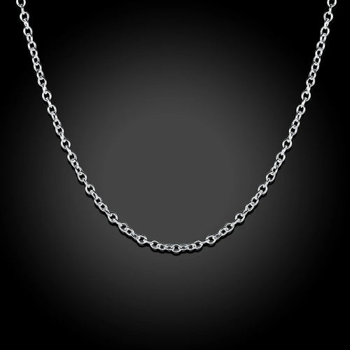 10pcs/Lot 925 sterling silver circle chain necklace for women 45-60CM fashion party wedding Jewelry Christmas gifts  pendant