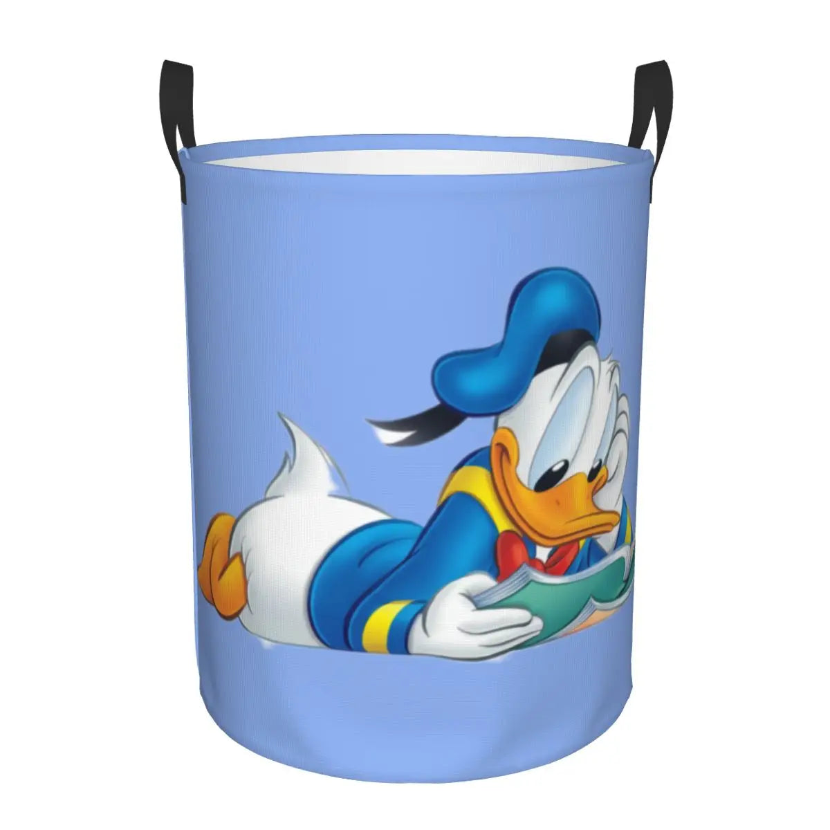 Custom Donald Duck Cartoon Laundry Basket Foldable Large Clothes Storage Bin Baby HamperCustom