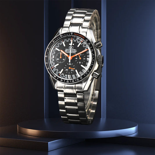 Custom LOGO Watch VK63 Watch 40mm Fashion  Sapphire Case 316L Stainless Steel Automatic Men's Watches High-Quality Business