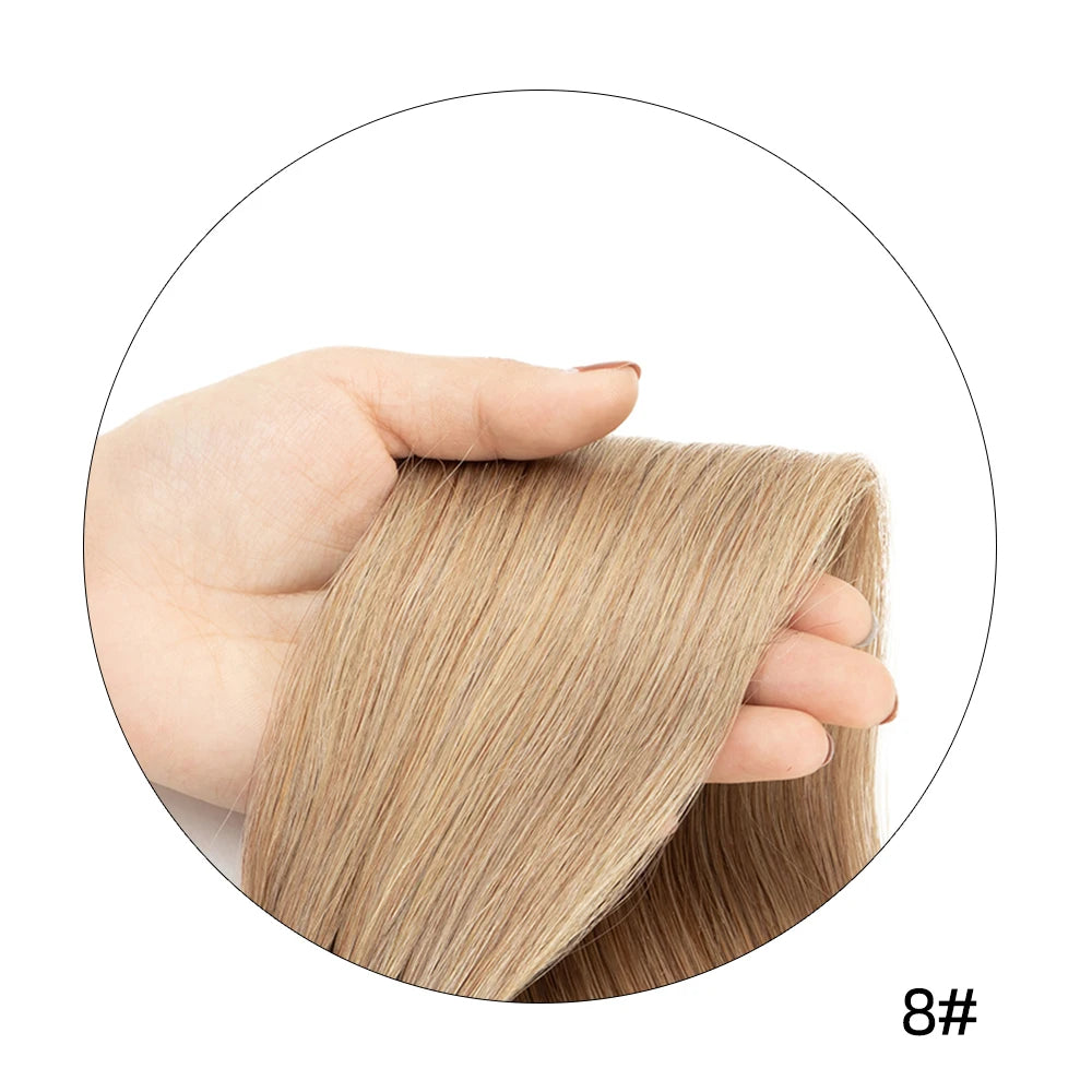 isheeny 140-240G Blonde Brazilian Machine Remy Straight Clip In Human Hair Extensions Full Head 6pcs/set 14-24 Inch Volume Hair