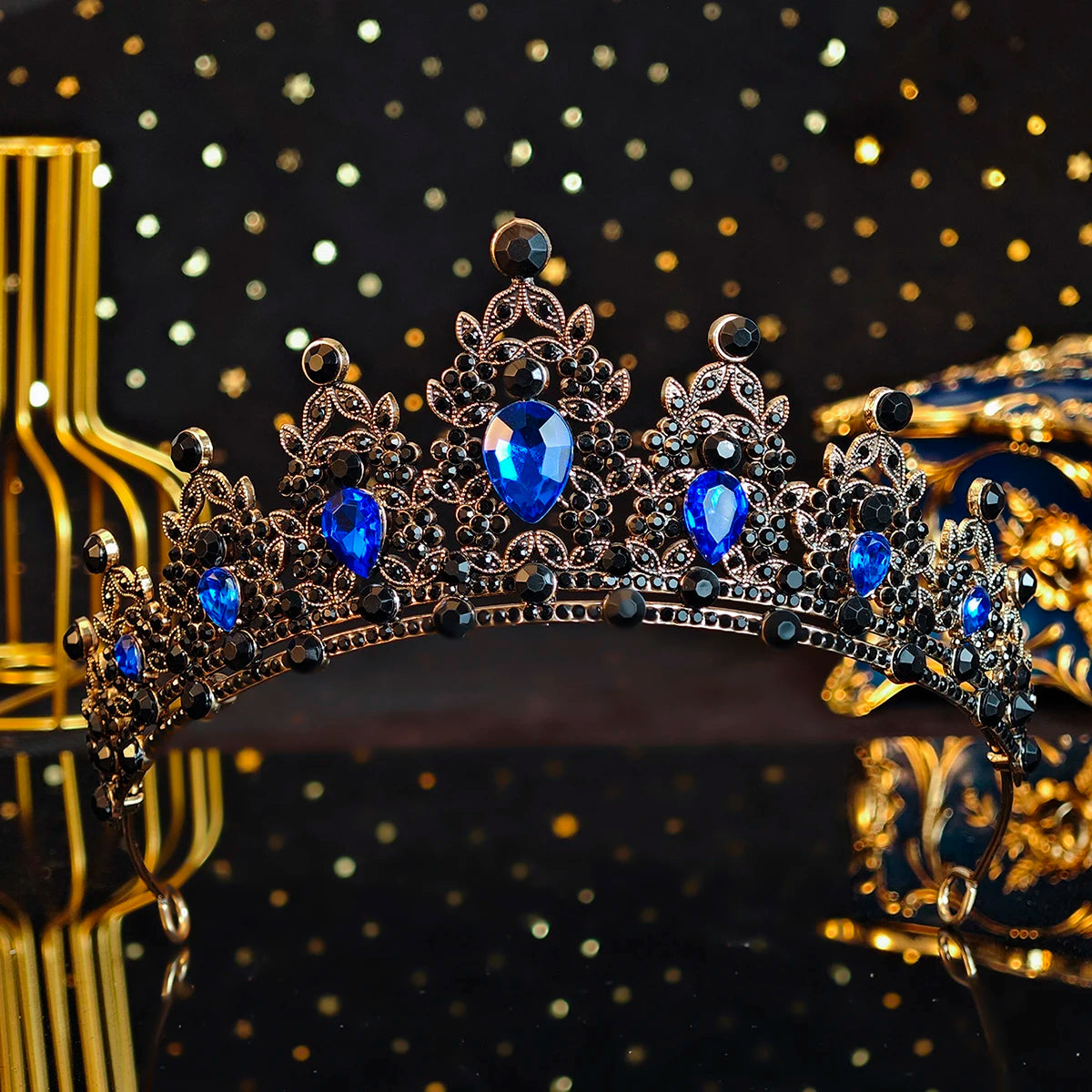 Elegant Crystal Bridal Crown Exquisite European and American Rhinestone Hair Bands Tiara Headpieces Party Jewelry Accessories