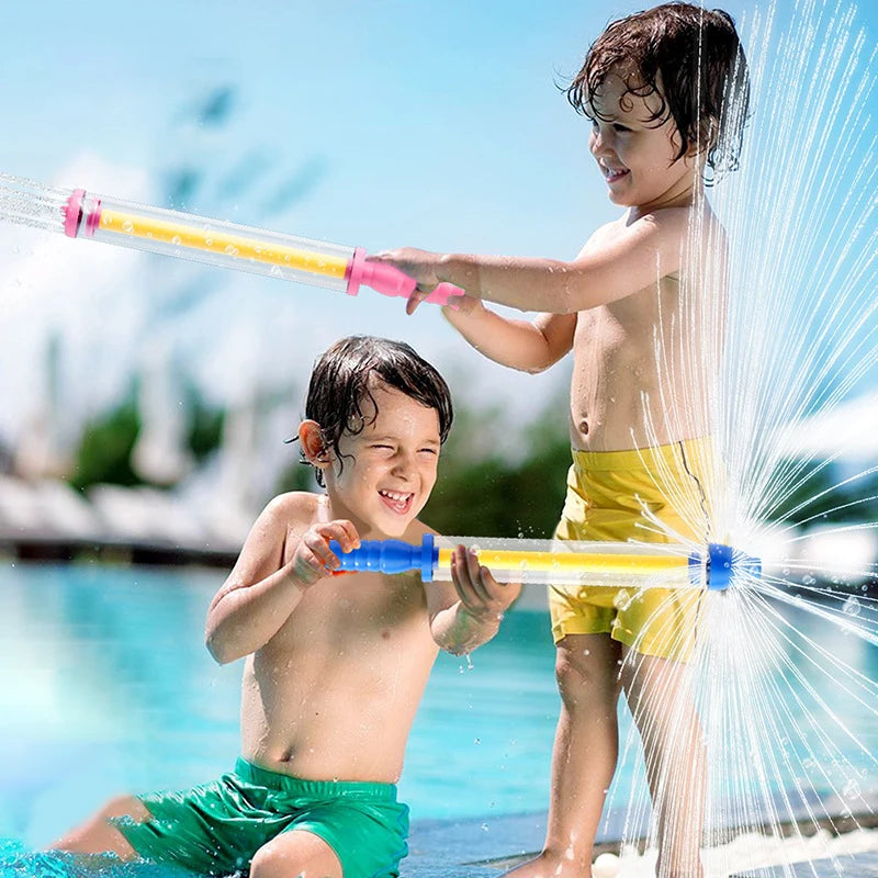 1pc Summer Fireworks Water Gun, Perfect Gift for Water Balloon Fights and Beach Activities, Large Pull-String Fountain Water Gun