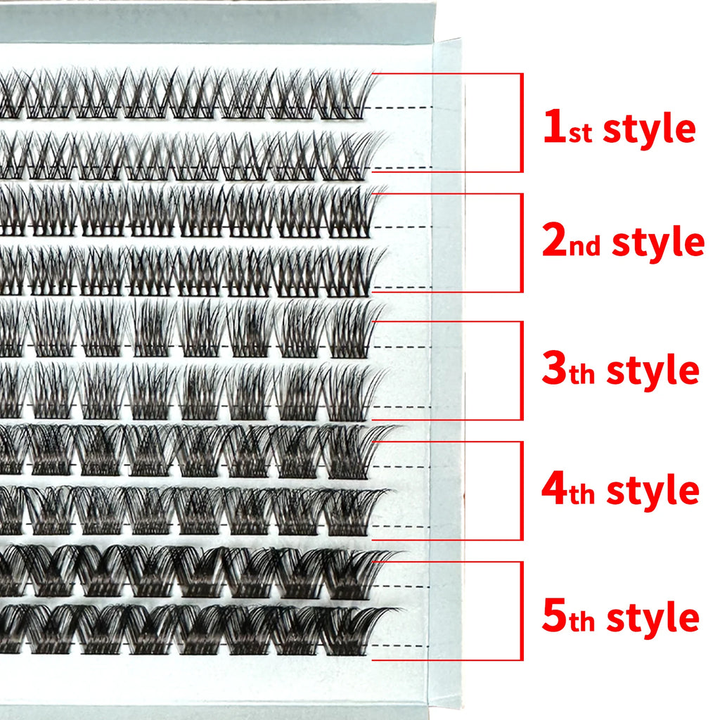 Mixed DIY Eyelash Segmented Eyelashes Faux Mink Lashes Very Softer Natural Reusable Large Box Affordable Package