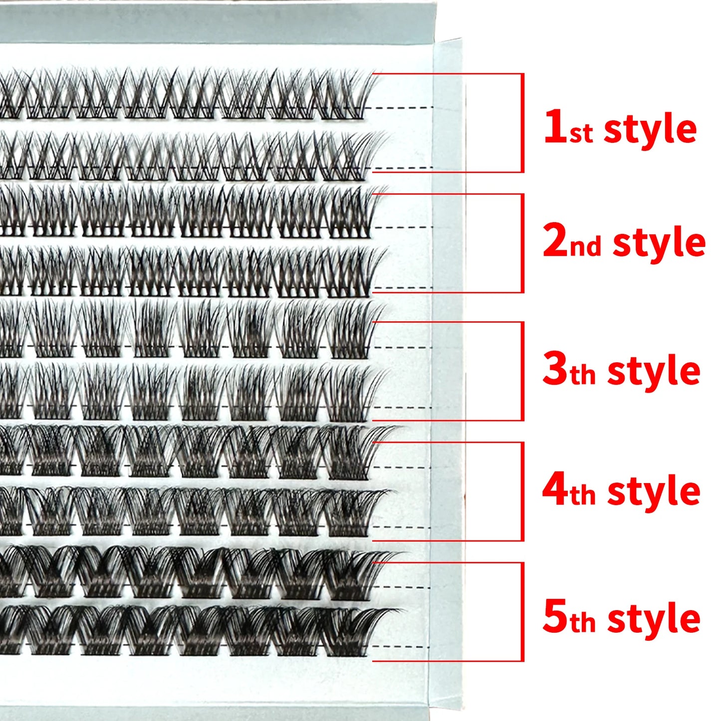 Mixed DIY Eyelash Segmented Eyelashes Faux Mink Lashes Very Softer Natural Reusable Large Box Affordable Package