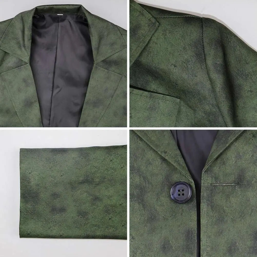 Harrier Du Bois Cosplay Coat Tie Disco Costume Game Elysium Adult Men Disguise Necktie Outfits Halloween Carnival Party Suit
