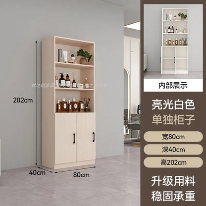 Customized barber shop towel cabinet Beauty salon product display cabinet Hair shop locker Customer deposit box with lock
