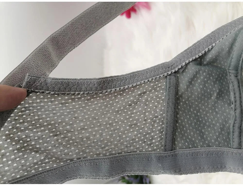 Women's Bra Large Cup C D E F G Lace Embroidery thin Push up Bras Wireless Sexy Lingerie Underwear Bras Top plus size 90-125 C29