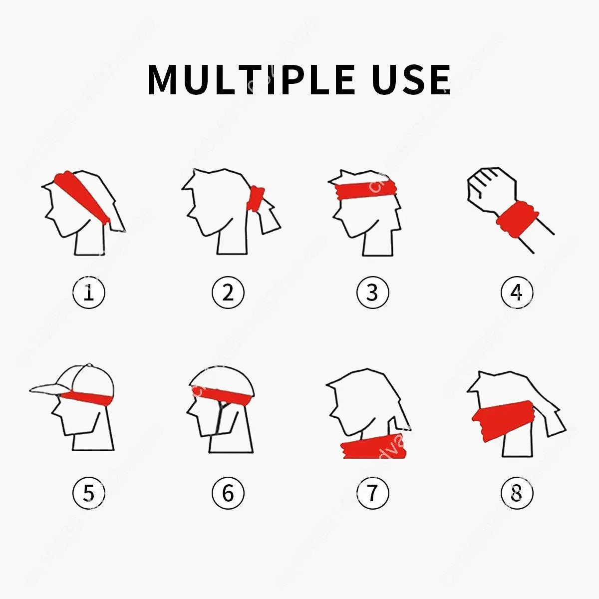 Rafael Nadal Logo Tennis Player Women Men Sweatband Sweat Headband Stretch Cycling Sport Hair Bands Sweat Bandage Sports Safety