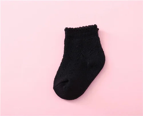 Newborn Baby Summer Mesh Girls Socks Fashion Bow Thin Socks for Girls Infant Clothes Accessories