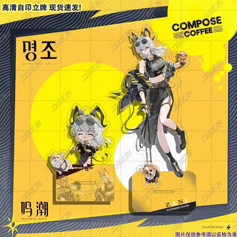 Zani Brant Acrylic Stand Wuthering Waves Anime Model Plate Desk Decor Standing Sign Figures Christmas Gifts