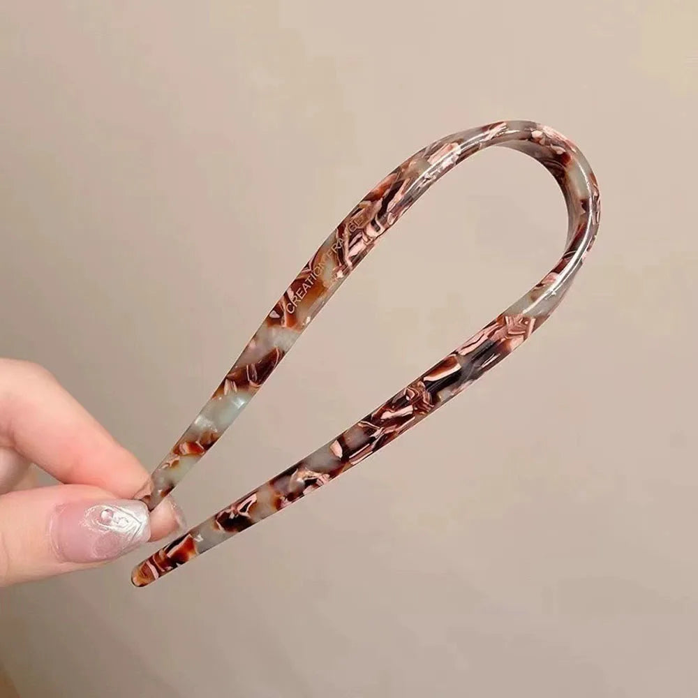 Retro U-shaped hairclip for women elegant temperament ponytail hairpin fashion girls Hair accessories