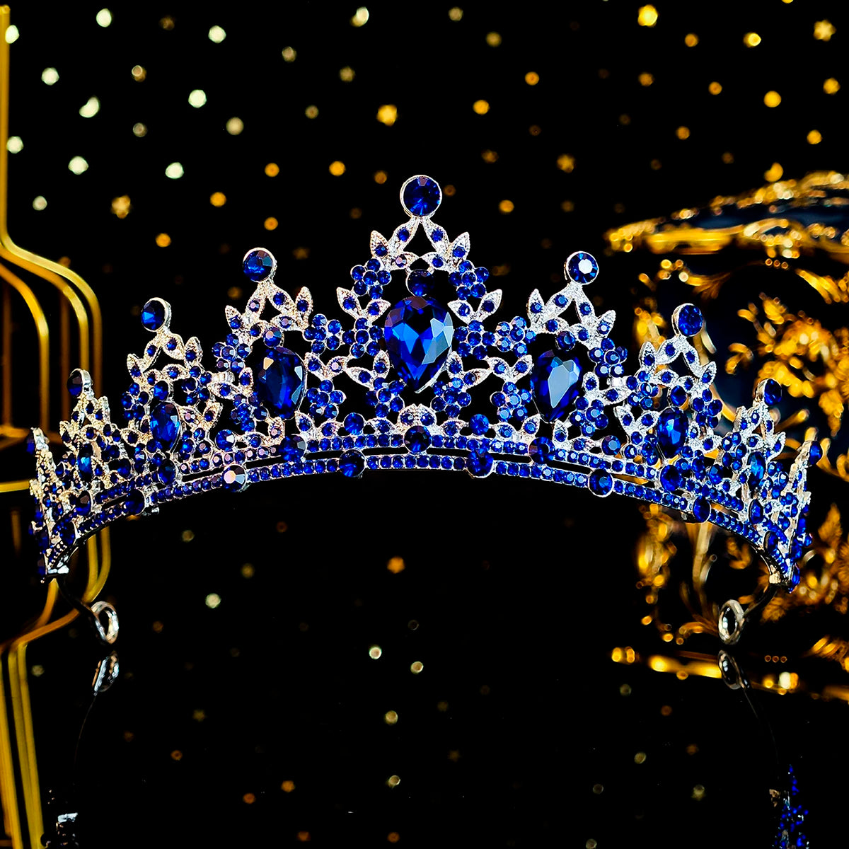 Elegant Crystal Bridal Crown Exquisite European and American Rhinestone Hair Bands Tiara Headpieces Party Jewelry Accessories