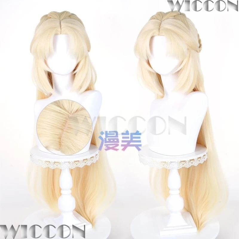 flins nocole reeyn alice durin Istaroth ronova Genshin Impact Cosplay Wig Set Roleplay Man Woman Hair Prop Halloween Party Cos