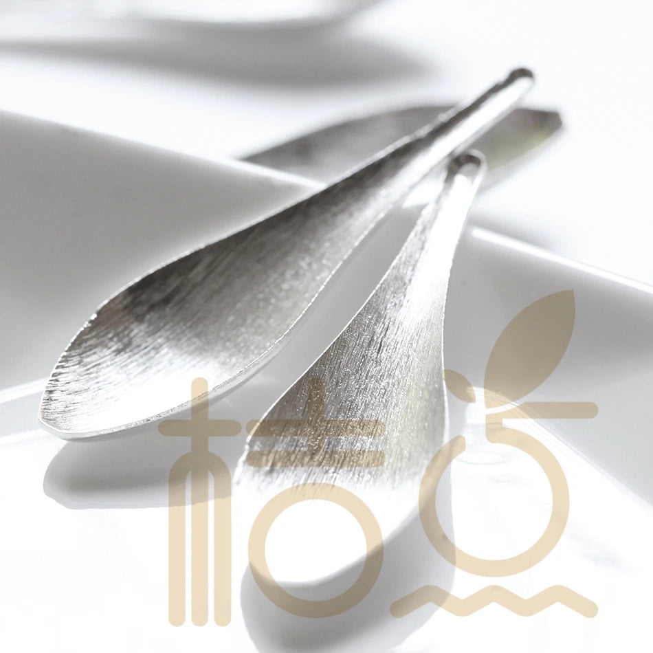 Premium Plated Solid Brass Brushed Spoon Charm - 50x14mm (4332C)