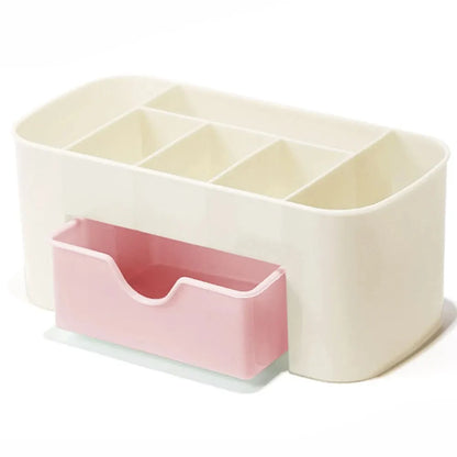 Nail Art Organizer Desktop Drawer Cosmetic Storage Box Makeup Brush Organizer Box Jewelry Lipstick Mask Compartment