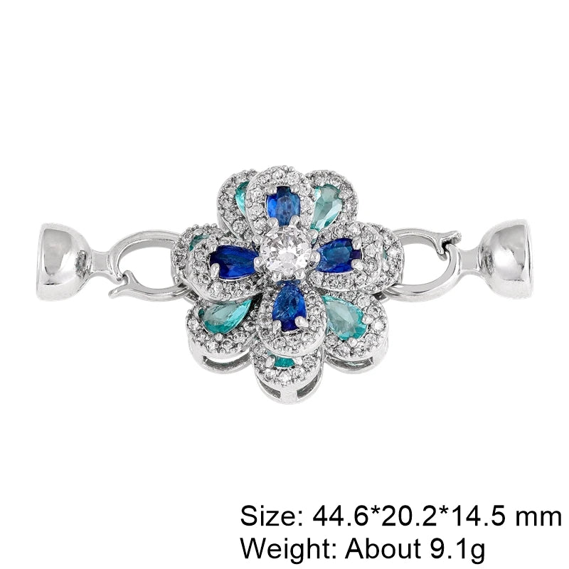 Juya 18K Real Gold Plated Snake Connector Fastener Hook Clasps Accessories For DIY Needlework Cuba Chains Pearls Jewelry Making