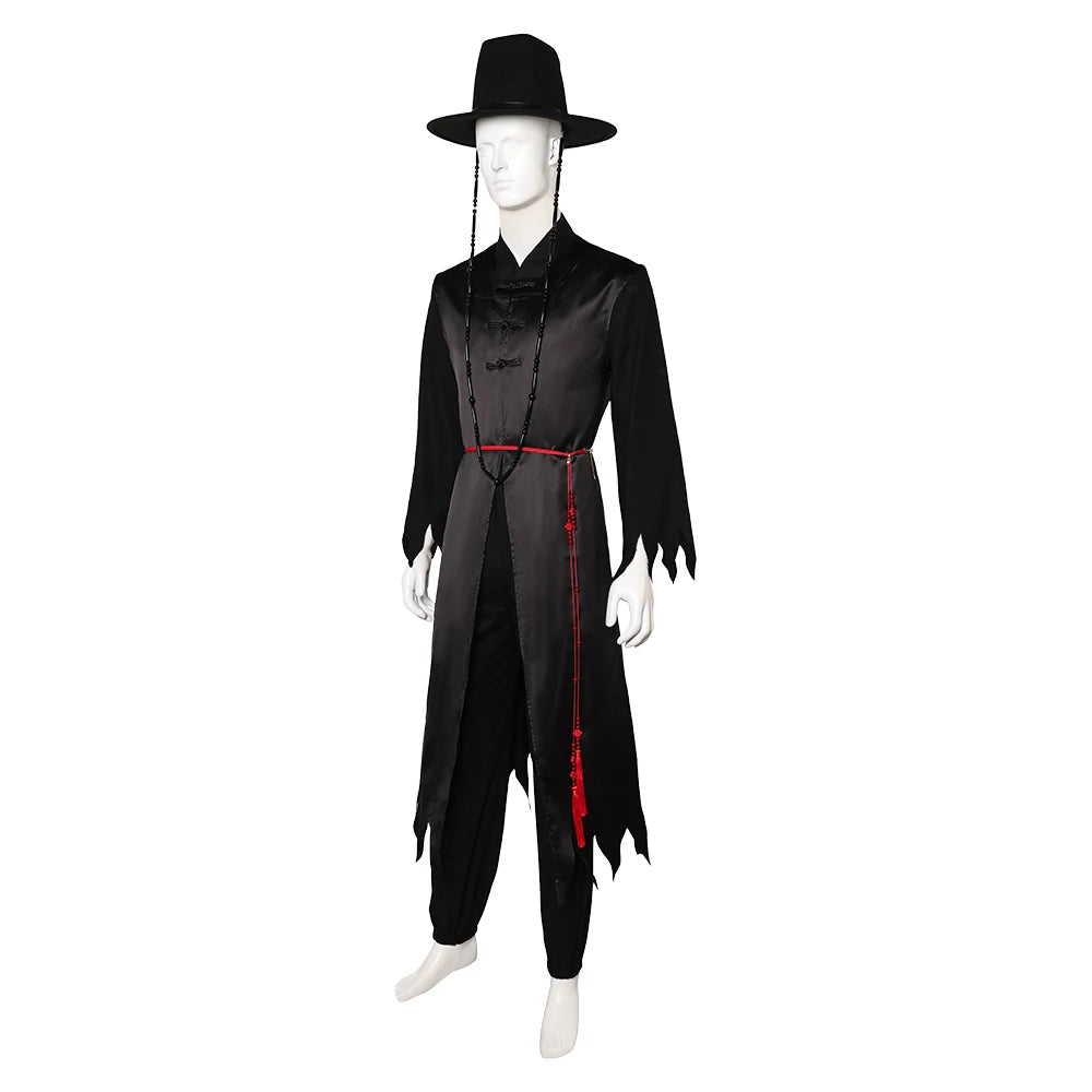 Saja Boys Cosplay Demon Jinu Coat Hunters Costume K-Pop Fantasia Men Top Pants Belt Hat Outfits Halloween Carnival Party Suit
