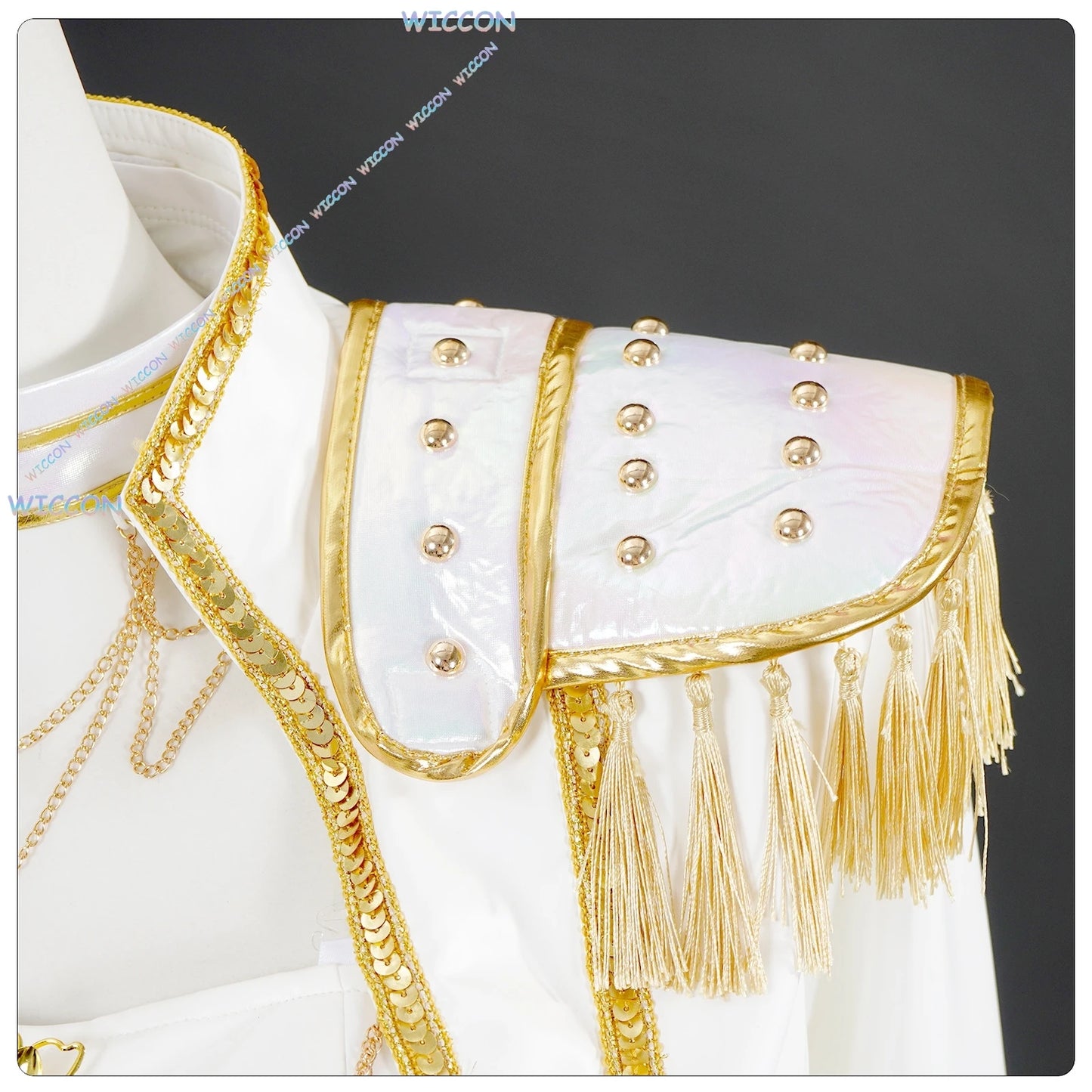 WUHU@Adults kids Suit Huntrix K-Pop Mira Cosplay Demon Hunters White Set Wig Halloween Cosplay Outfit Women Stage Uniforms Costu