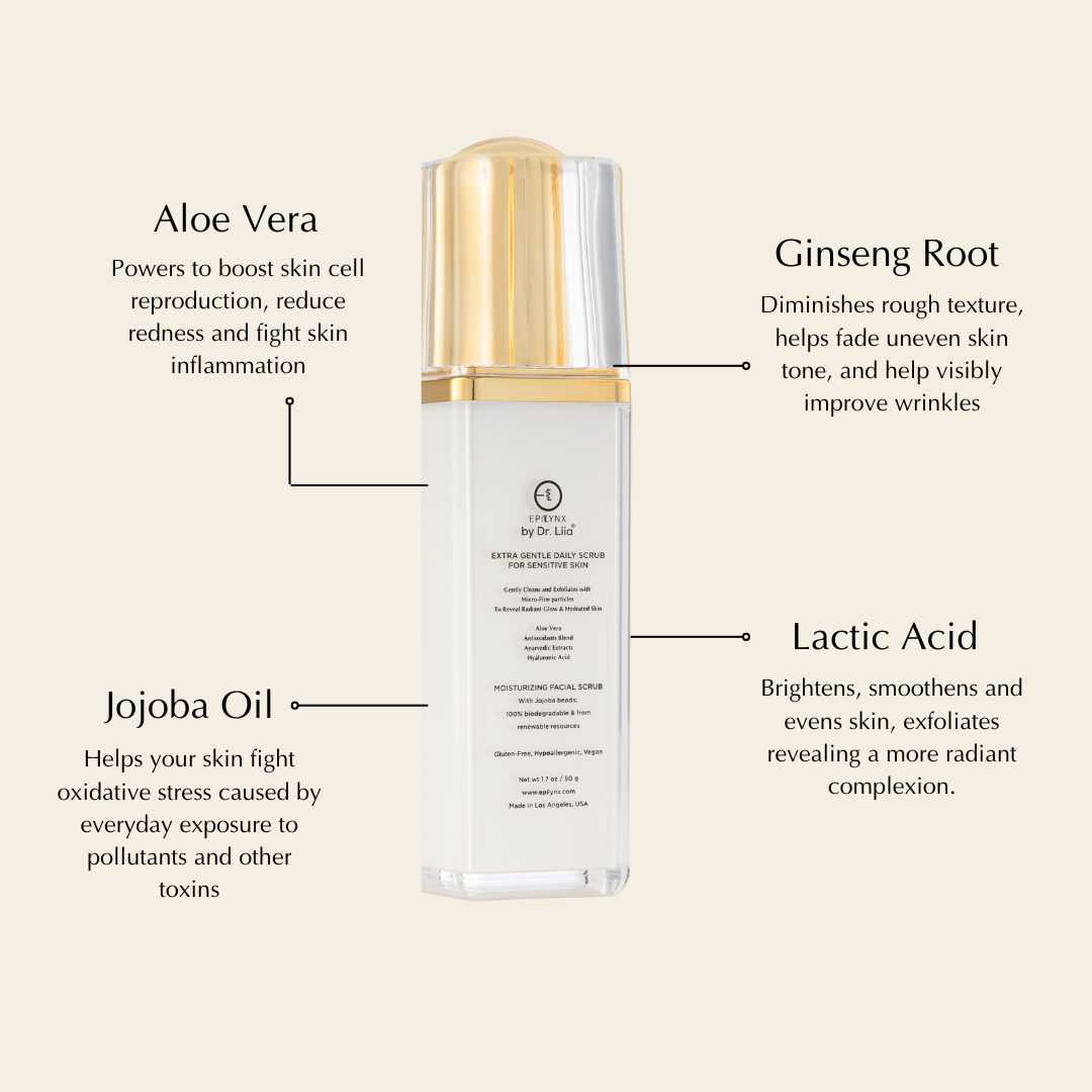 Gentle Exfoliating Face Scrub for Thinning, Sensitive Skin –