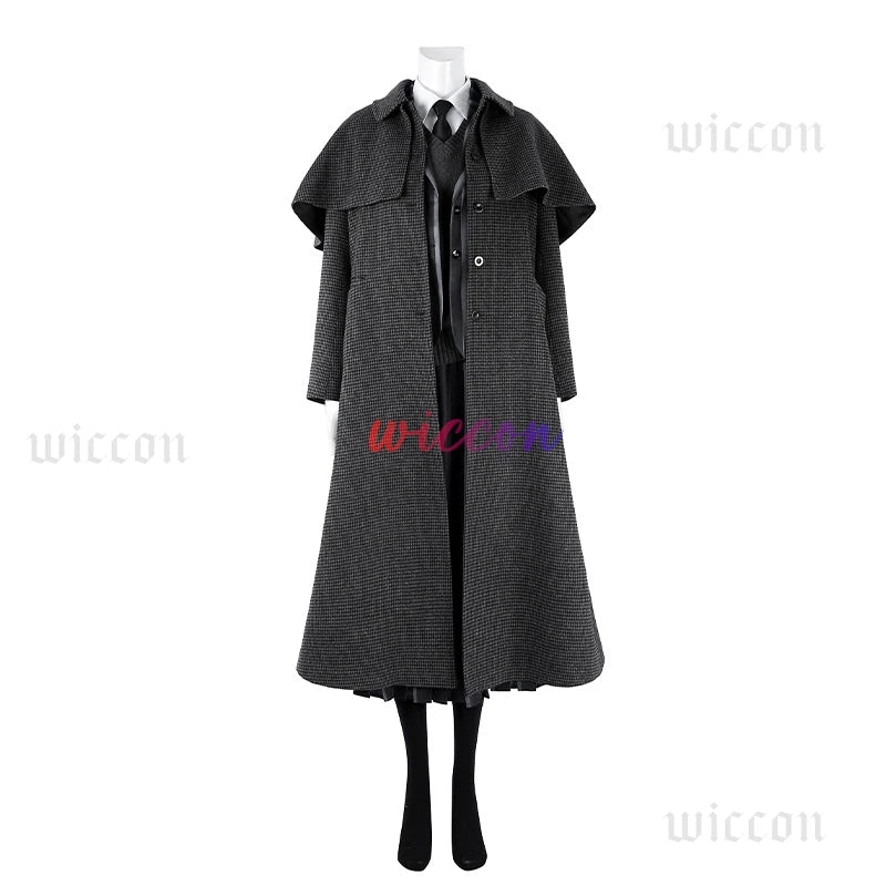 Addams Cosplay Costume Wednesday Season 2 Nevermore Academy Uniform Halloween Carnival Party Christmas PlayRole Coat Clothing