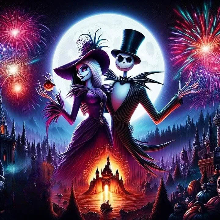 Disney 5D Diamond Embroidery Jack Rhinestone Pictures Painting Cartoon Full Drill Mosaic Nightmare Before Christmas Holiday Gift