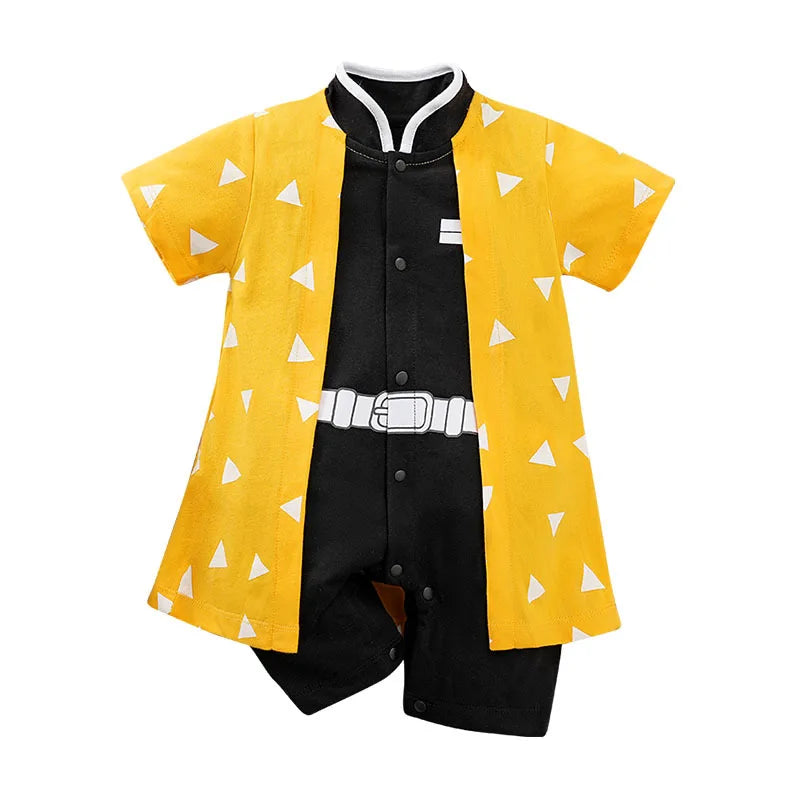 Baby Boy Clothes Toddler Anime Romper Newborn Costume Summer Breathable Climbing Clothes Infant Cosplay Jumpsuit