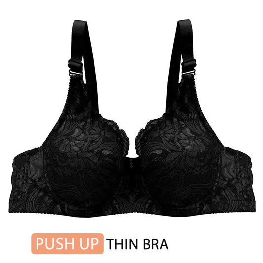 New Style Sexy Ultrathin Bras 36/80 38/85 40/90 42/95 44/100 46/105 C Cup Big Size Lingerie Push Up Underwear For Women