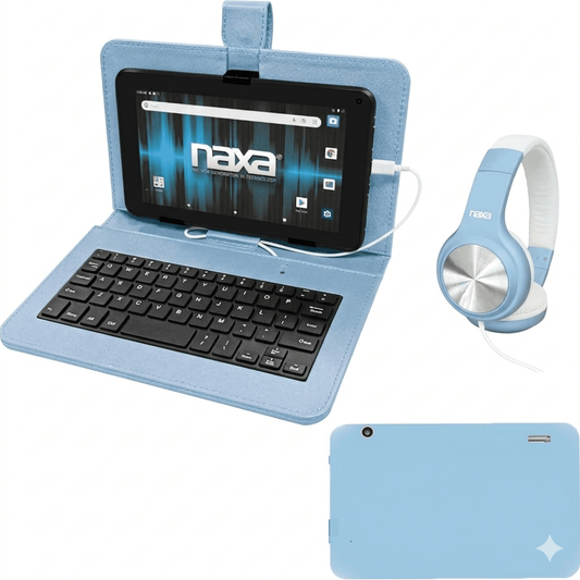 Naxa 7" Core Android 11 Tablet Kit Blue - Refurbished
