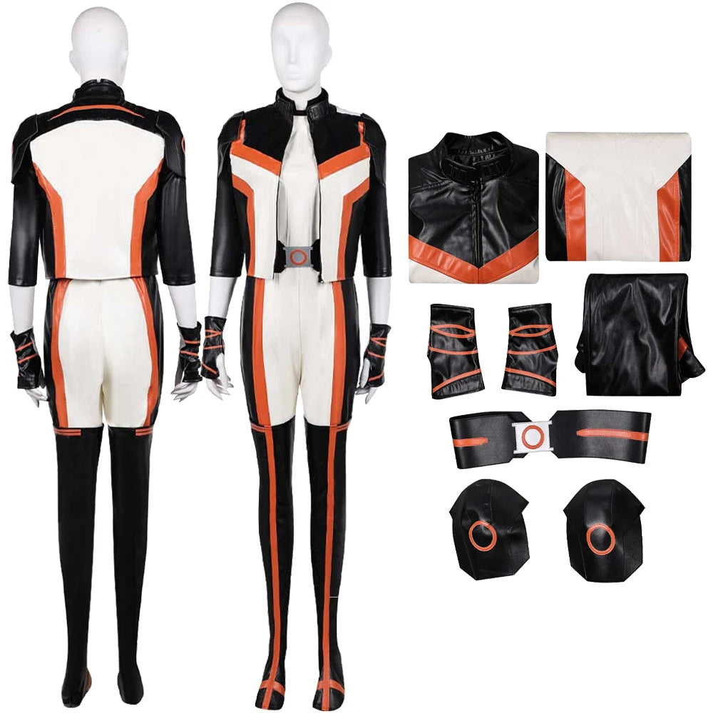 Women Hawkgirl Costume 2025 Jumpsuit Fantasia TV Shiera Cosplay Sanders Coat Gloves Belt Outfits Halloween Carnival Party Suit