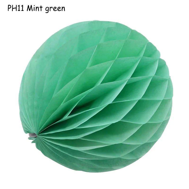 5pcs/lot 10/15cm Decorative Paper Honeycomb Ball Pastel Flower Wedding Kid Birthday Party Decoration Baby Shower Supplies8Z