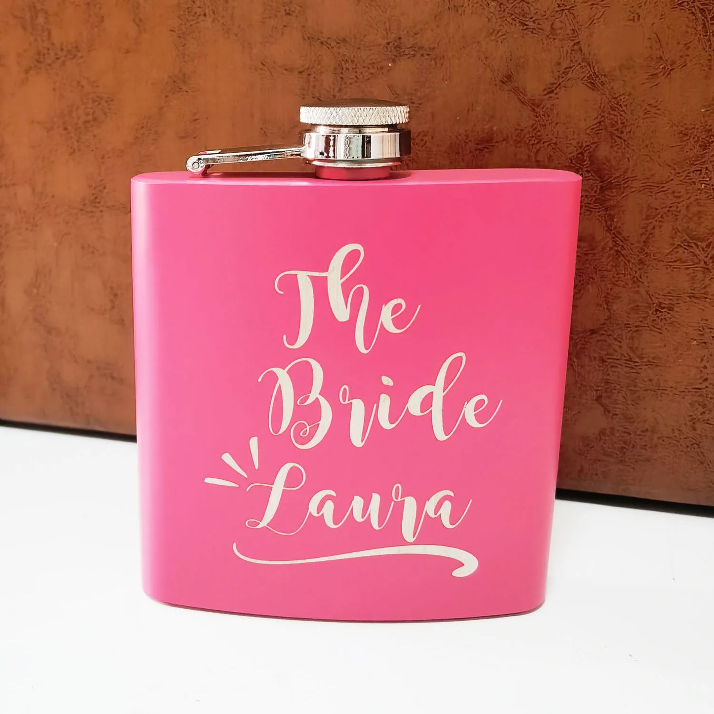 Personalized Bridesmaid Flask, Maid of Honor Gift, Flask for Bride, Custom Flask for Women, Best Friend, Gifts for Wedding Party