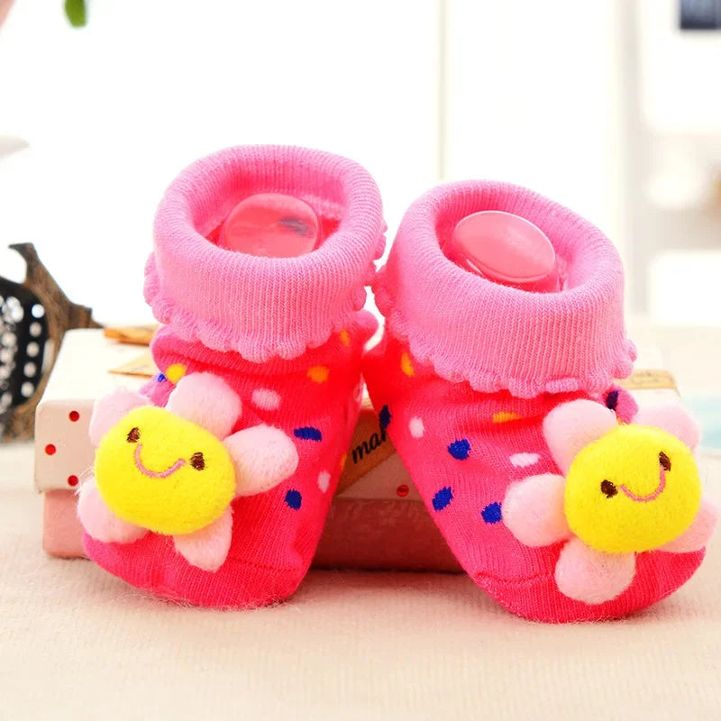 Baby Socks Toy Slipper Girls Boys Newborn Accessories Rubber Anti Slip Animal Kids Toddlers Gift Clothes Infant Children Socks
