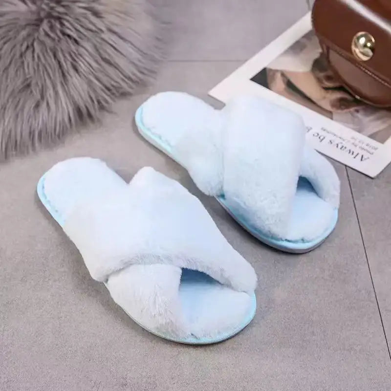 Personalized Bridesmaid Fluffy Slippers, Custom Bride Slippers, Bridal Slippers, Bridal Party Gifts Wedding Gift for Her