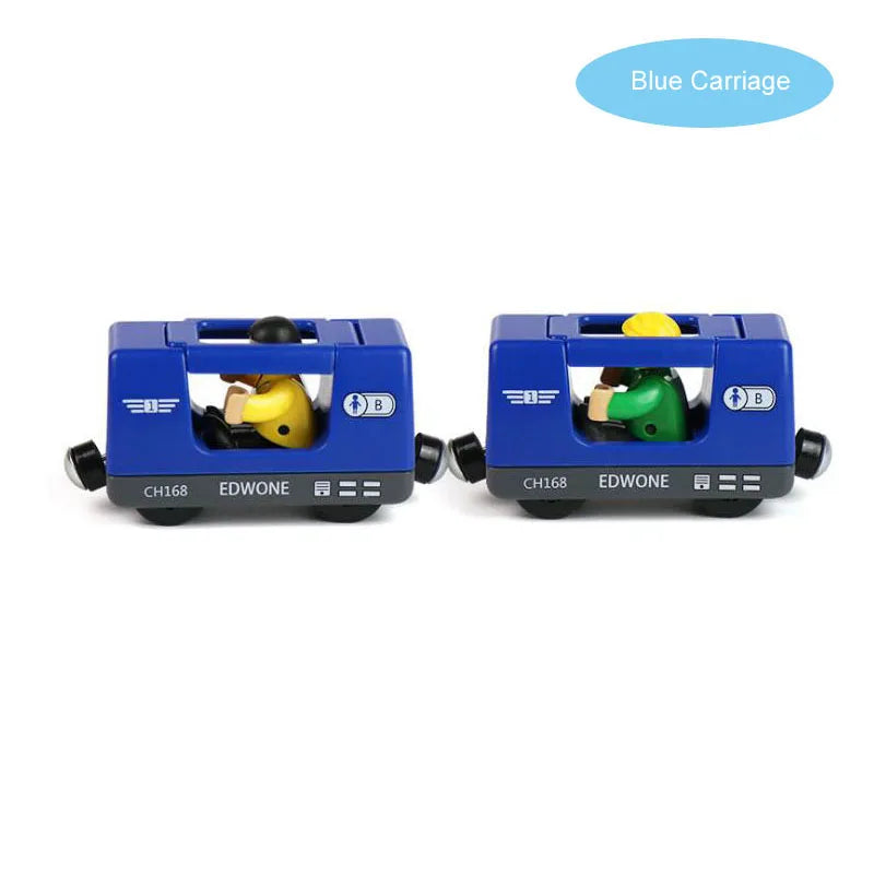 RC Electric Train Set Truck Magnetic Train Diecast Slot Car Toy Fit for Wooden Railway Train Track Birthday Christmas Gift