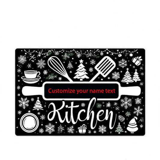 A Piece of Customizable Kitchen Christmas Signs - Personal Text Specimens, Modern Wall Hangings, Suitable for Home Kitchen Decoration, No Power Signs Required |   Modern Sign |   Durable Signage, Ideal Gift